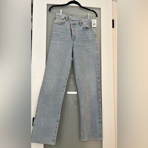 AGOLDE Criss-Cross Straight Jeans